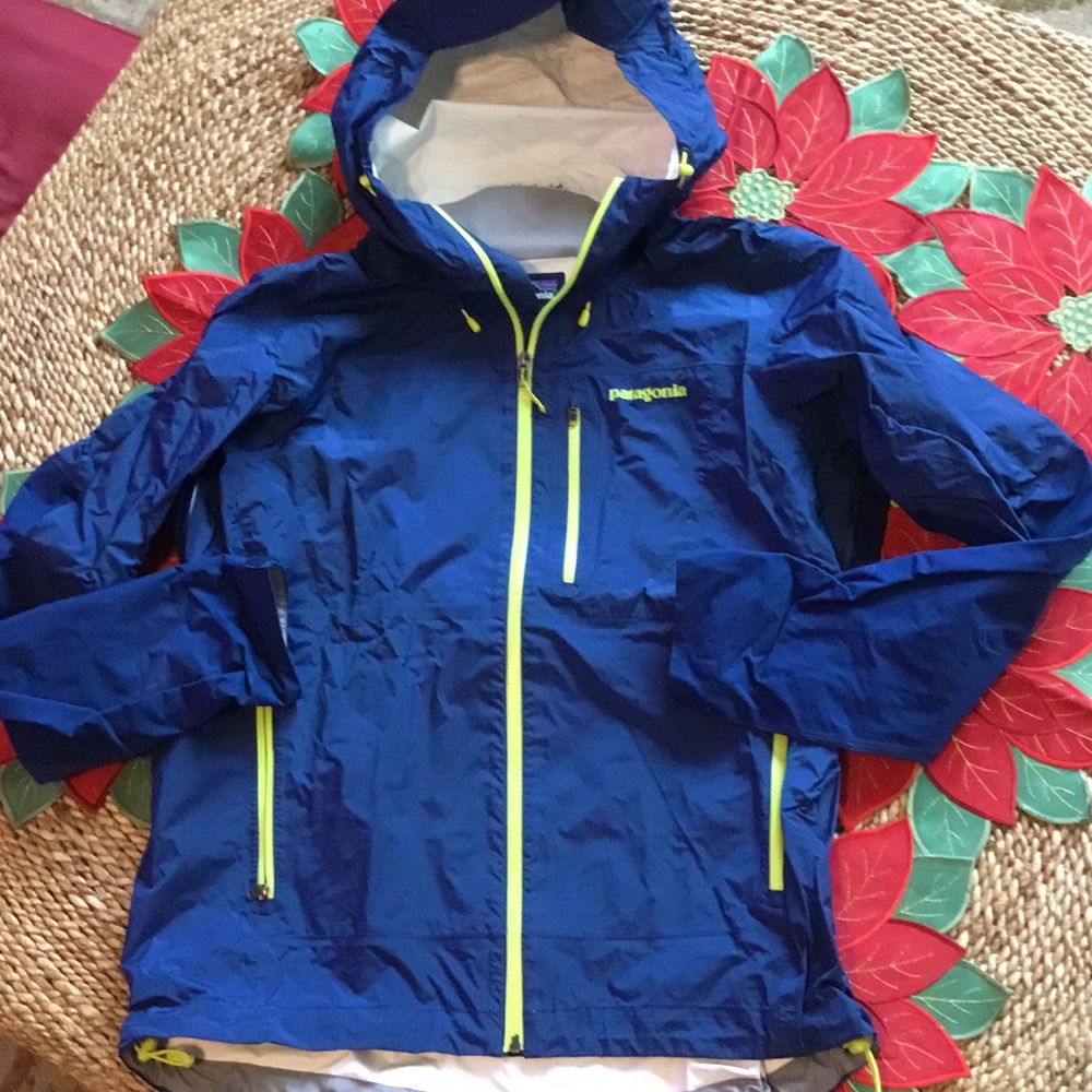 Patagonia Bright Blue Raincoat